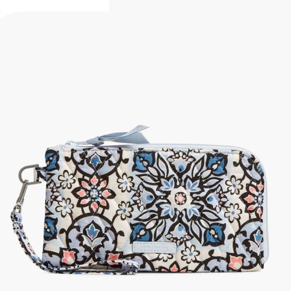 Vera Bradley RFID Tech Wristlet in Lisbon Medallion